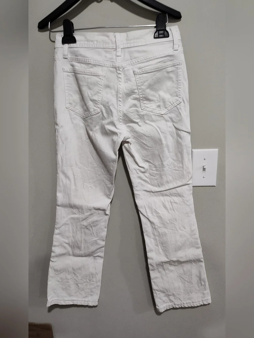 TORY BURCH WOMEN'S CLASSIC TORY JEANS WHITE, SIZE 26, 99% Cotton